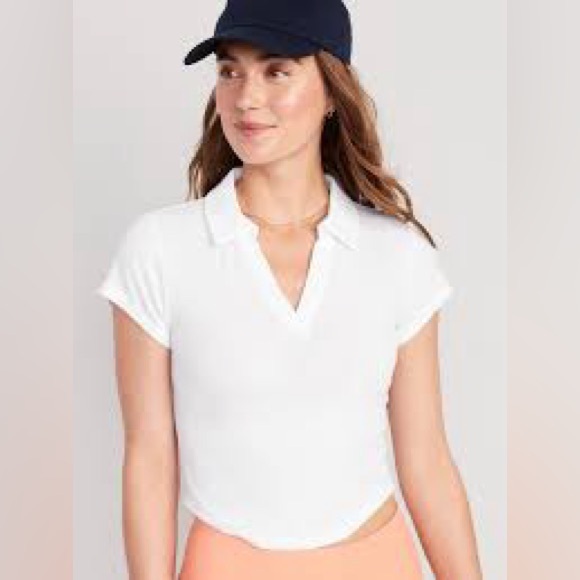 Old Navy Tops - Old Navy Athletic Cropped Polo Top Size L
